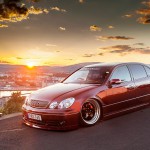 Toyota Aristo 2JZ-GTE -97 (JOB Design demobil, 19″ Work S2, Luftfjädring mm.)